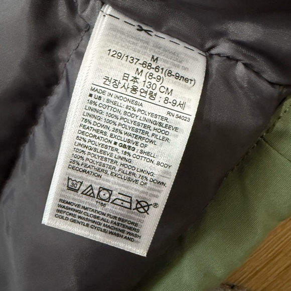 NWT Gap Kids Coldcontrol Ultra Max Down Parka Size M (8) - Picture 7 of 7